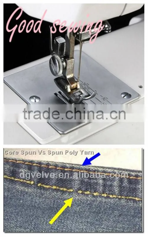 Hight streng Jean thread *poly poly core spun thread"