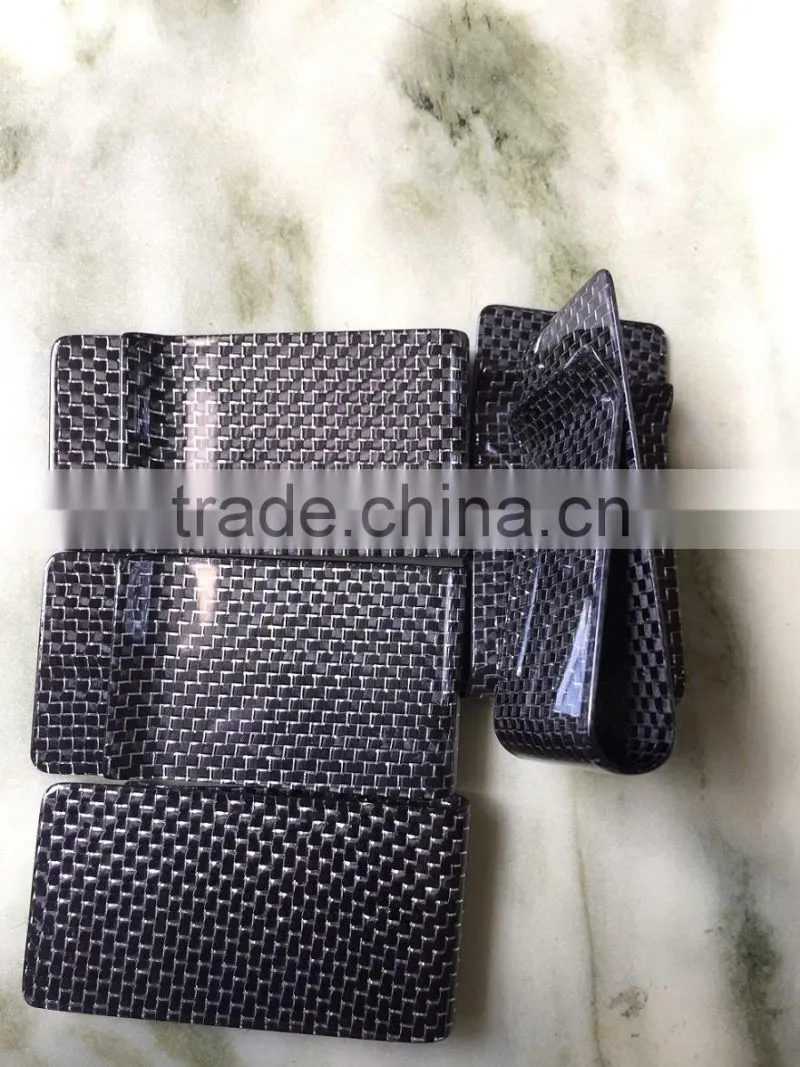 Luxury carbon fiber money clip wholesale money clip credit card holder
