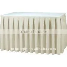 Polyester table skirts table skirting banquet table skirting wedding table skirts table linen
