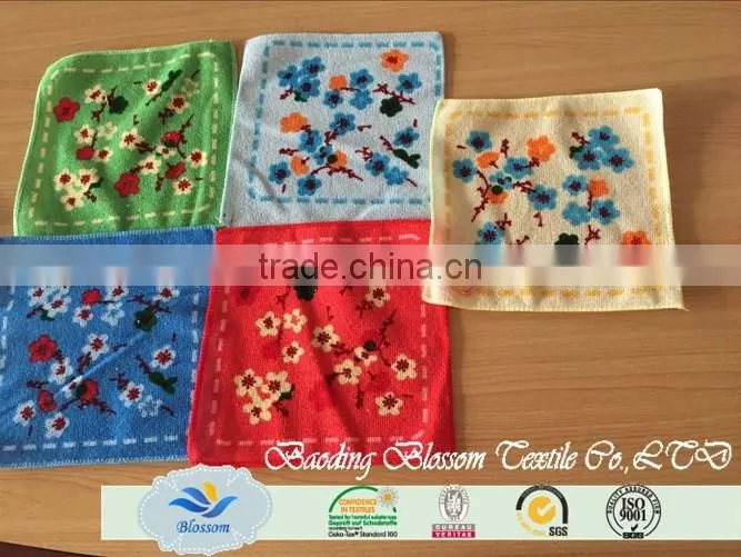 China suppliers hot sale full printed quick-dry warp knitting microfiber hand towels