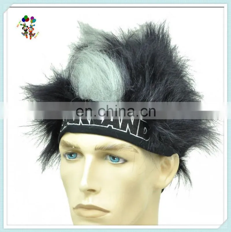 Patriotic Colors Team Sports Fan Cheap Party Synthetic Wigs with Headband HPC-0031