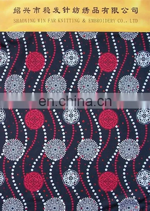 SPANDEX PRINTING KNITTED FABRIC DTY FOR GARMENT