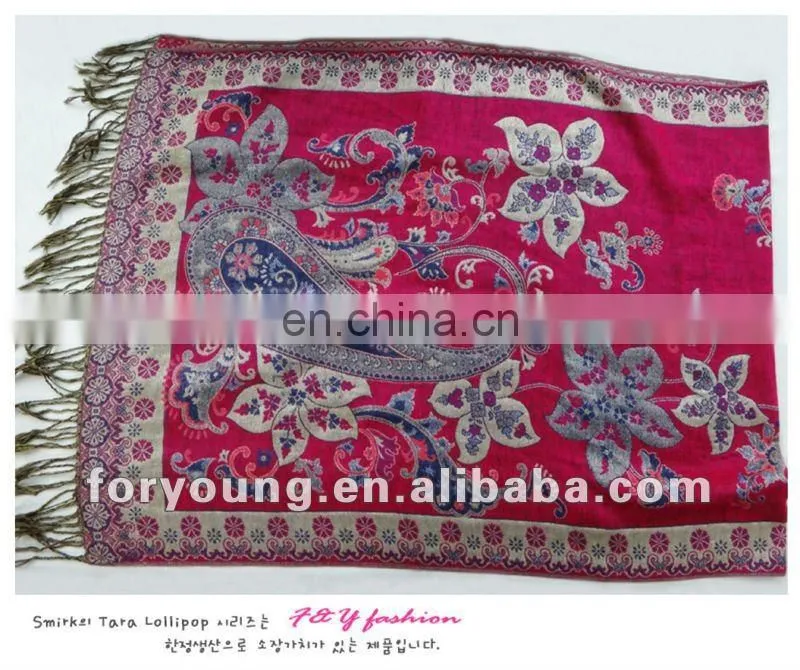snowflake fabric jacquard rayon shawls