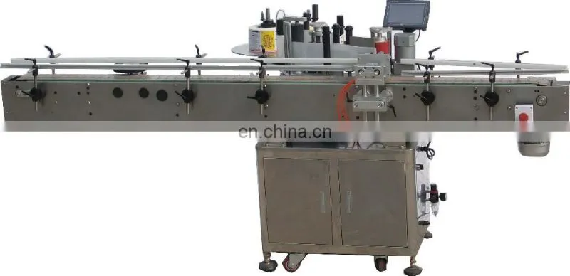 Omron magic eye automatic round bottle sticker labeling machine servo motor fix-point labeling
