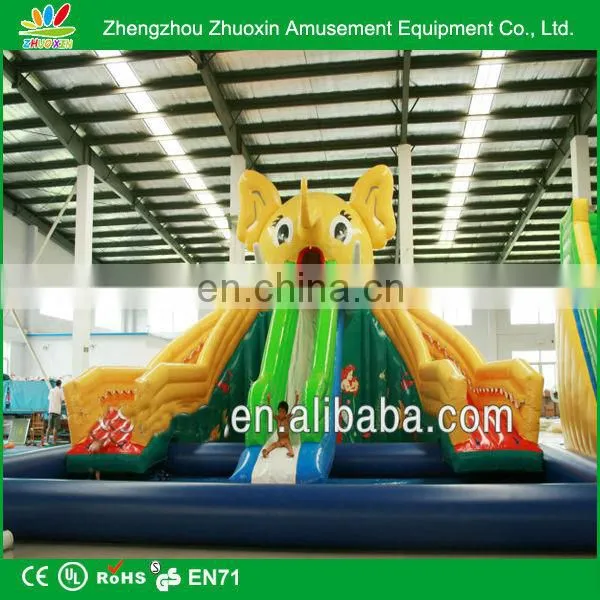 Durable 0.55 mm PVC commercial indoor inflatable slide
