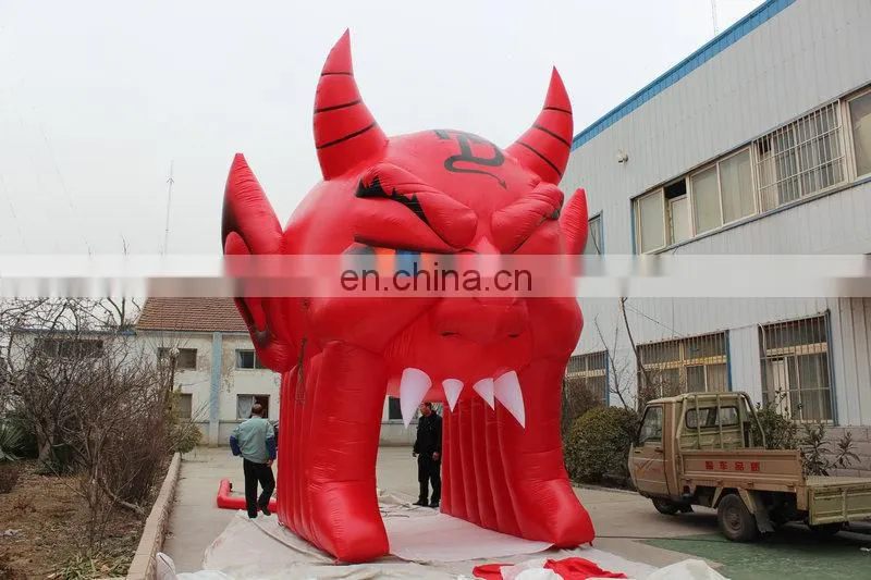 costomized new style inflatable tunnel tent of monster for advertising
