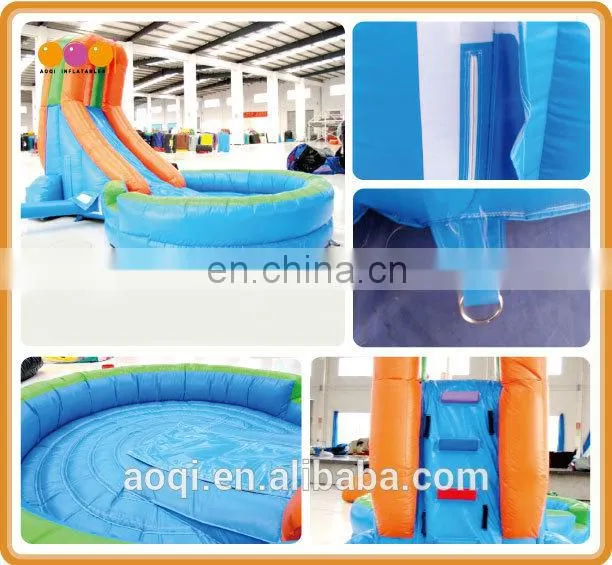 AOQI products child inflatable water slide pool with free EN14960 certificate