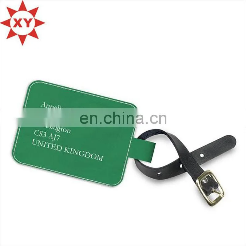 Hot sale making leathe rdesign luggage tags wholesale