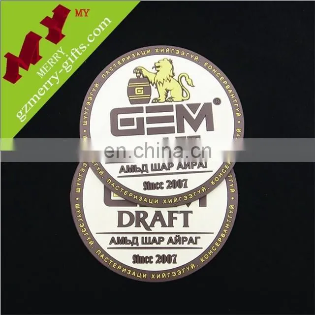 Advertising gifts rubber beer coaster / silicone coaster