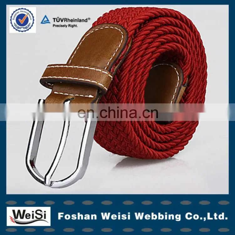 Casual jeans jacquard elastic woman canvas waist belt for from China supplier