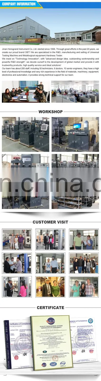 YAW-300B Computer Control high quality concrete testing equipment price