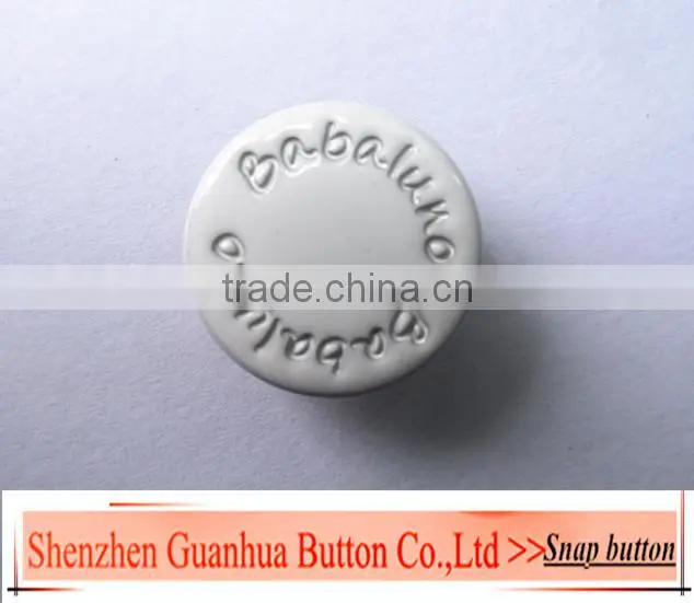 2013 shiny glossy round sanp button, metal buttons for garment