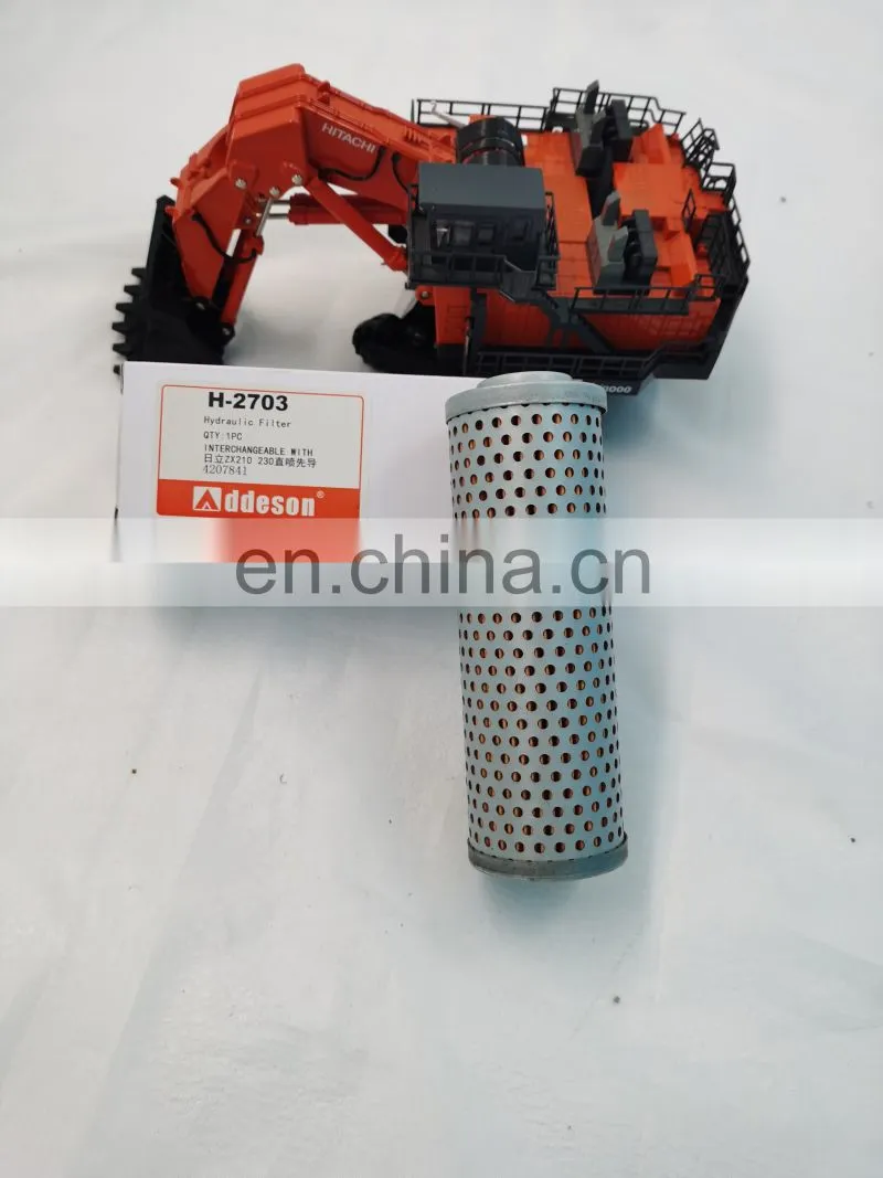 HOT SELLING excavator parts hydraulic filter H-2703 4207841 for ZX210,ZX230