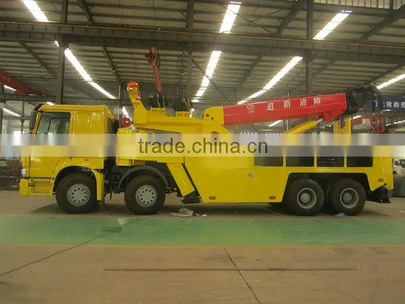 50Ton Howo 360 degree Rotation Heavy Recovery Truck
