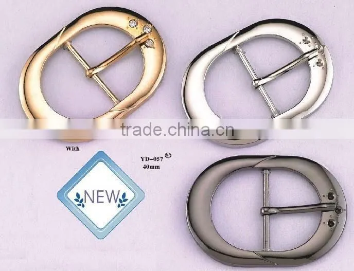 metal belt buckles with needle and rhinestone for garment accessory