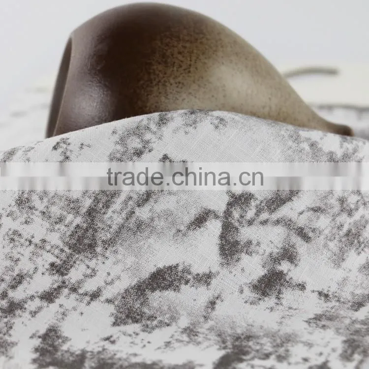 100% linen printed fabric for dress