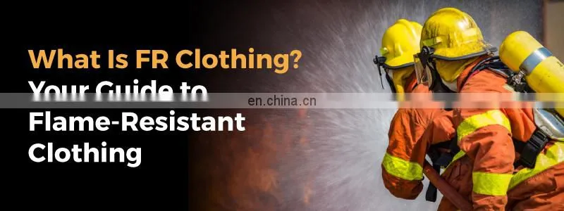 High Visibility Reusable FR Cotton Fire Retardant Clothing with Reflective Tape for Men's Working Safety