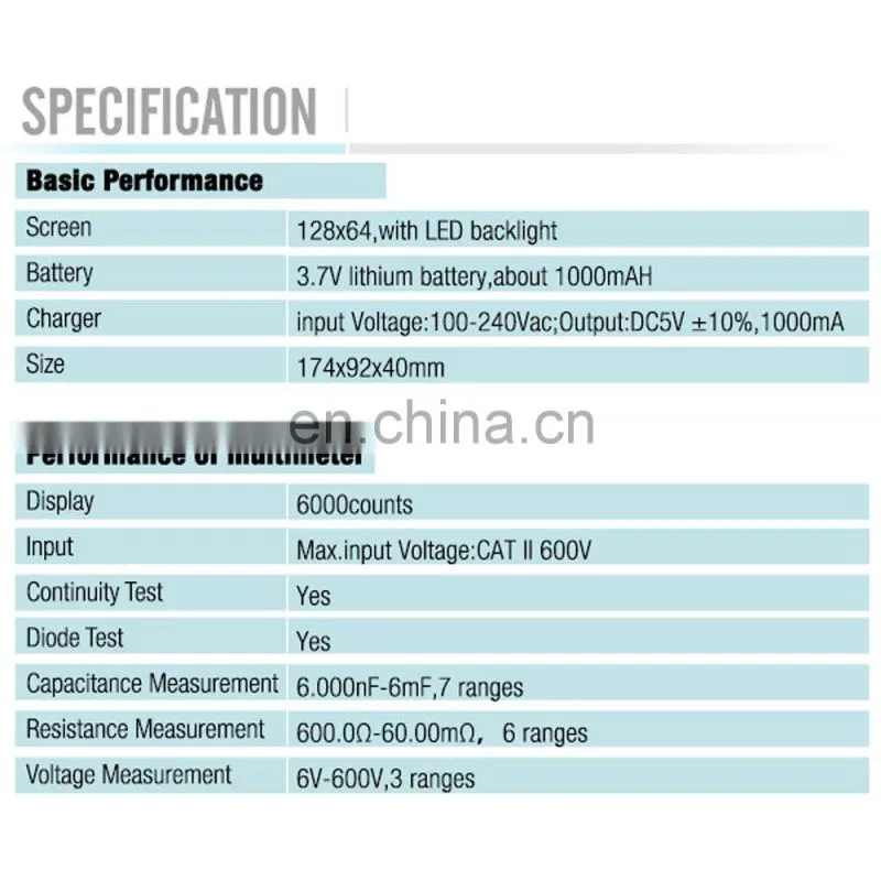 All-sun EM125 Handheld Digital Storage Oscilloscope 25MHz 100M Sa/s Scope Meter with LED backlight stock in US