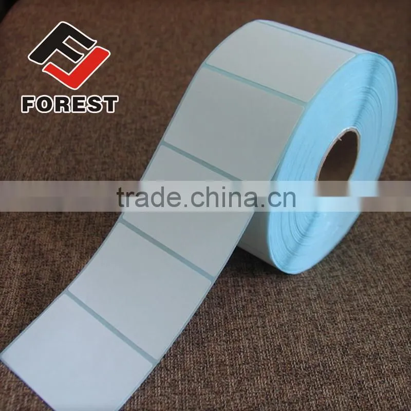 Blank direct thermal adhesive label, thermal adhesive paper label