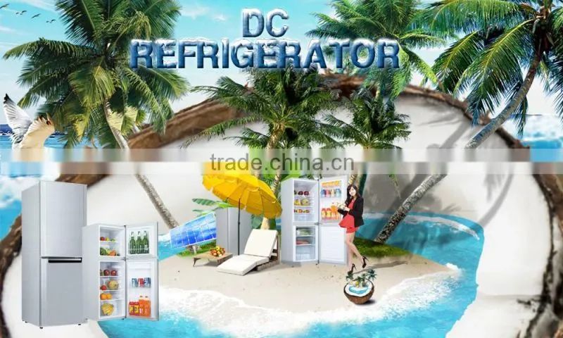 solar refrigerator 12 volt 158L top freezer solar power system refrigerator fridge