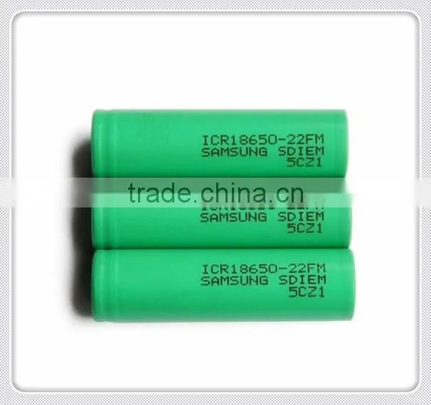 Samsung dimensions icr18650-22f rechargeable battery for flashlight