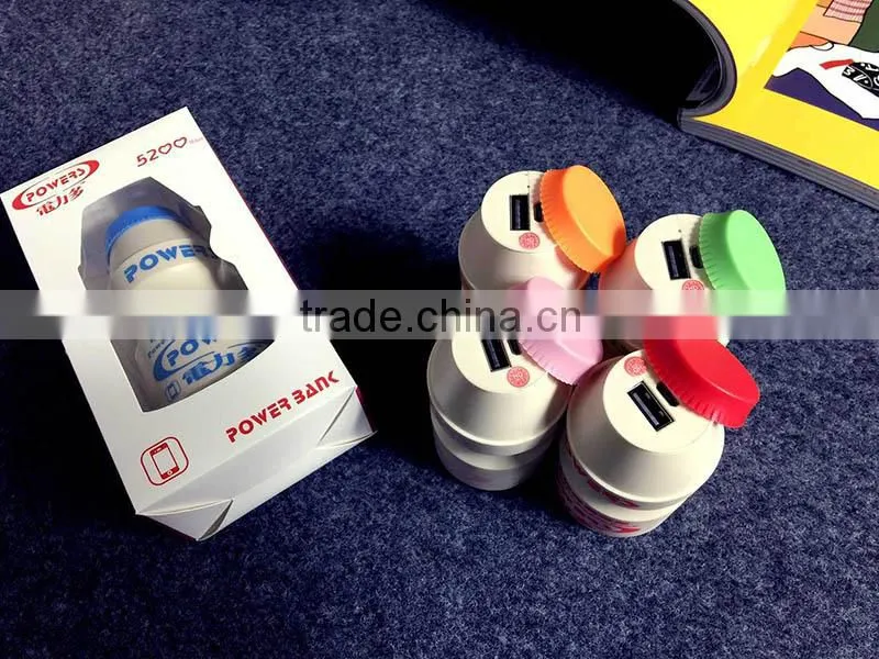 Portable Christmas gift power bank 5200mah for iPhone