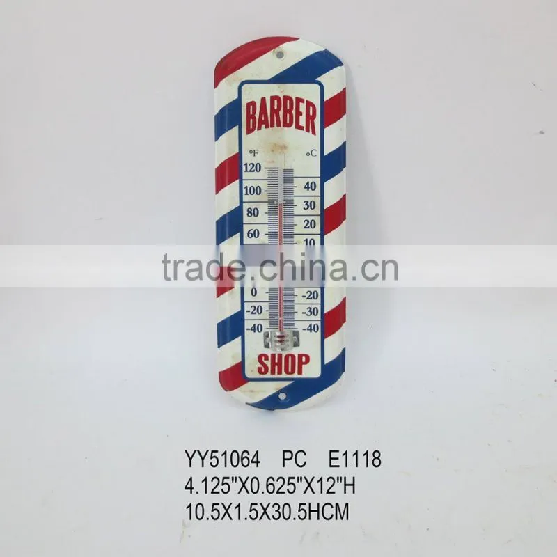 Beer design metal thermometer for wall, cheap tin thermomether