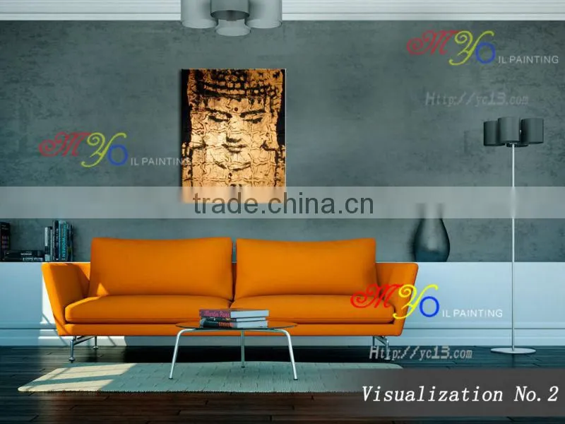 buddha hand painted oil painting on canvas home decoration