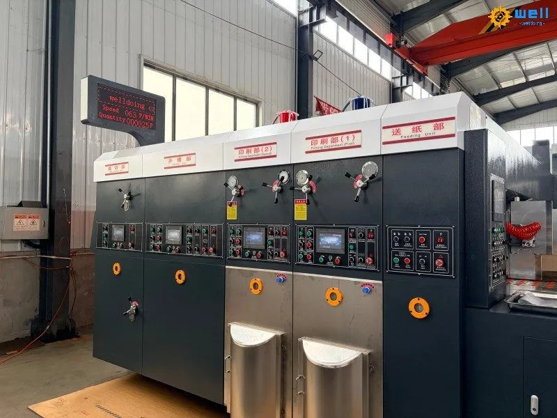 corrugated carton printing slotting die cutting machine