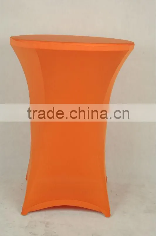 Spandex cocktail table cover/white cocktail spandex table covers/cocktail table stretch cover