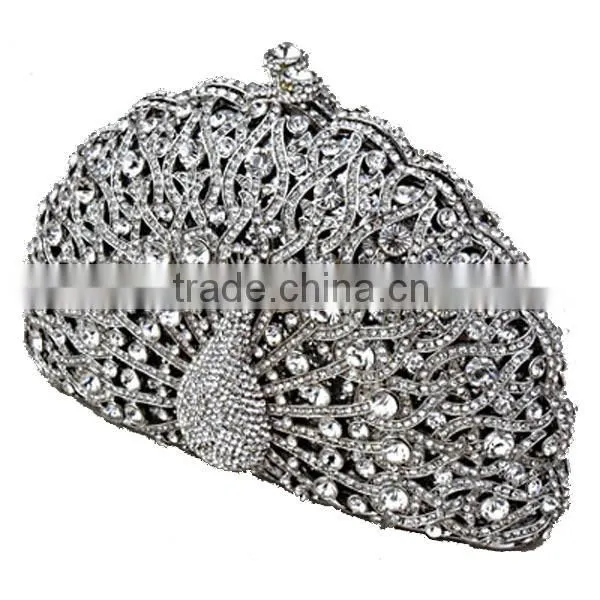 luxury and noble diamante clutch bag