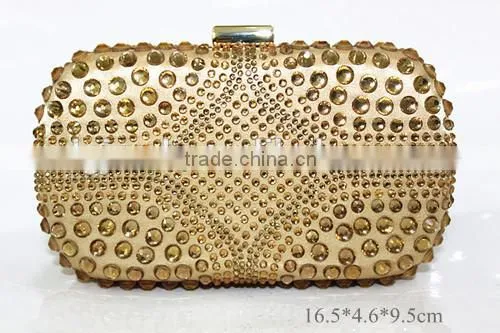 Factory sell most popular wholesale designer skull studs evening clutch bag