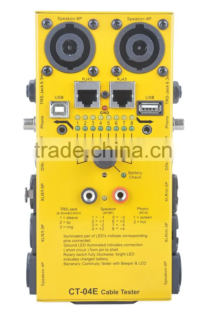 Pro Audio Network Lan Cable Tester CT-04E