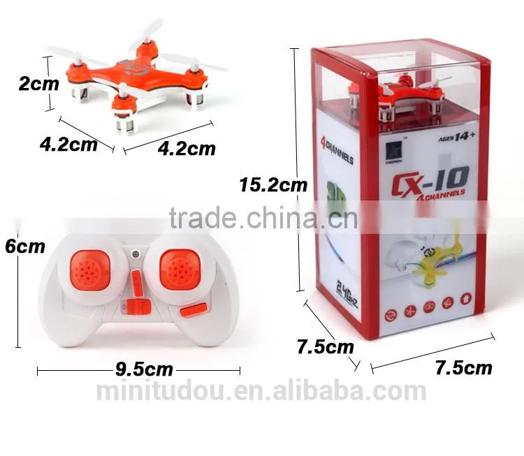 2014 New Cheerson Nano Quadcopter CX10 CX-10 Mini RC Quadcopter Hand Toy