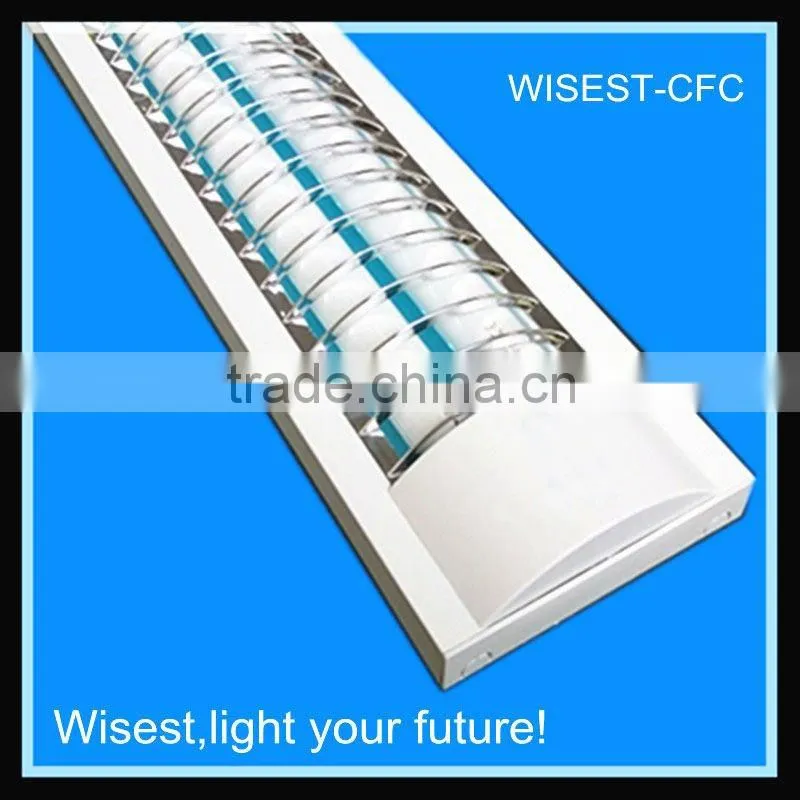 SAA CE ROHS T8 double tube fluorescent light fixture plastic cover t8 2x36w