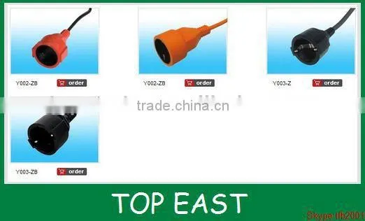America ac power cord 2 flat pin plug 110v