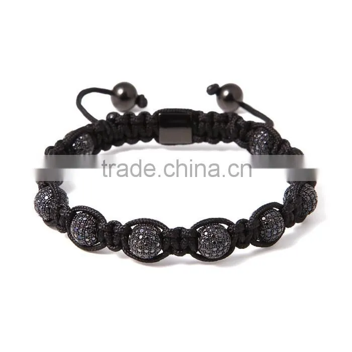 2016 Latest Model Beads Bracelet 8mm Balls Stainless Steel Fashion 18K Gold Plated Diamond Bracelet