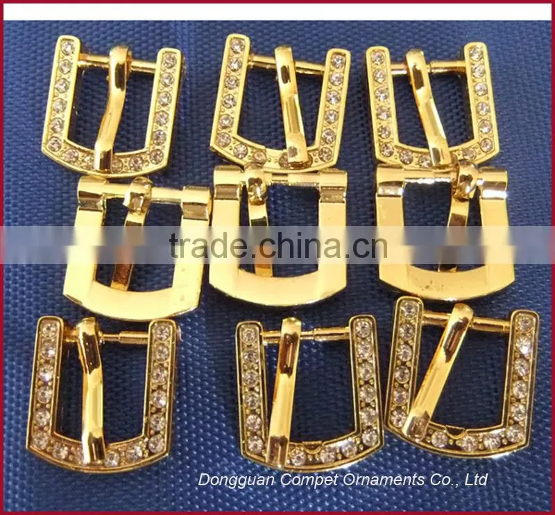 Wholesale Gold 10mm Inner Width Diamond Metal Buckle Pet Collar Alloy Buckles Upscale Rhinestone Dog Collar Buckle