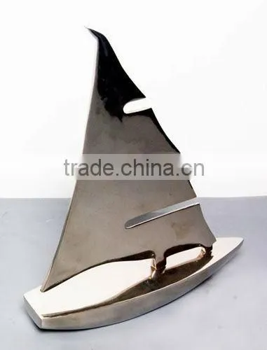Cast Aluminum Decorative Sail Boat/ Table top/ Desktop for Home/ Hotel/ Restaurant/ Wedding/ Party/Office Decoratio
