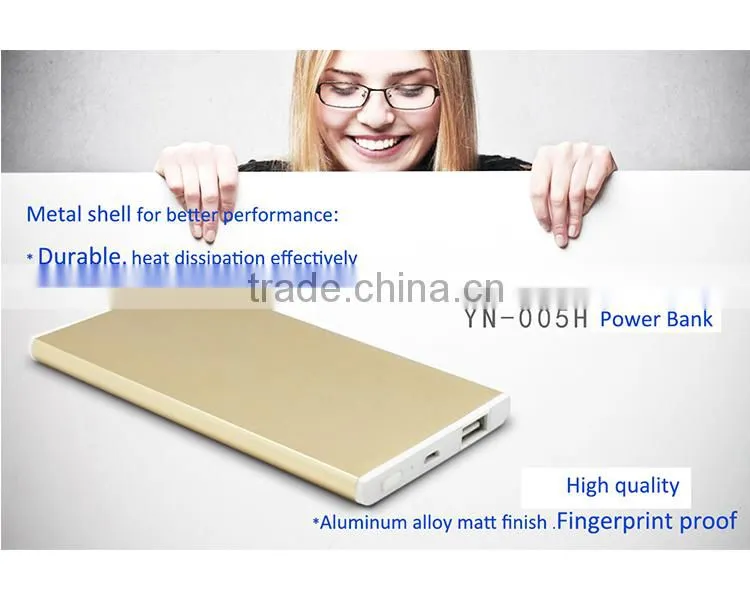 Ultra thin Power Bank 5000mah for iphone 6, iphone6 plus