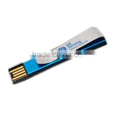 Metal clip usb flash memory with logo printing