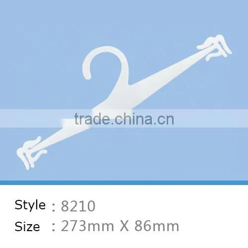white high quality plastic clothes hanger for g-string panty