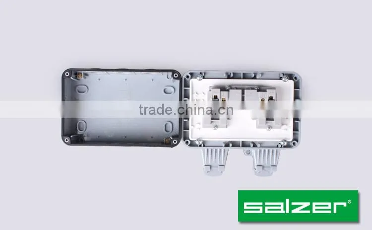 Salzer Weatherproof double Switch Socket IP66