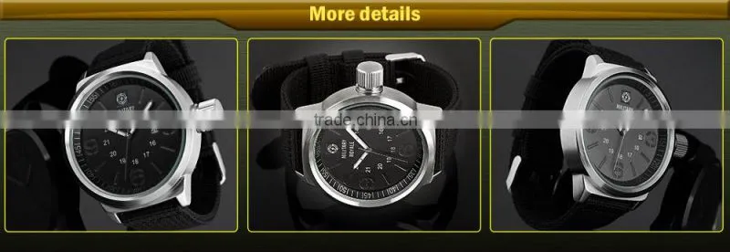 Brand Men's Nylon Aviator Watch Strap Military Royale Watch MR075