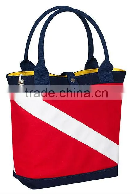 2016 Nautical printed 18oz. cotton canvas tote bag