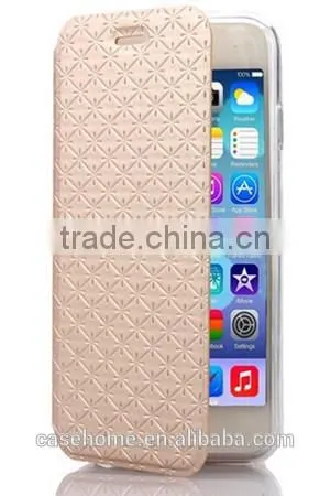 for iphone5s Fashion little flower pattern leather flip case cover