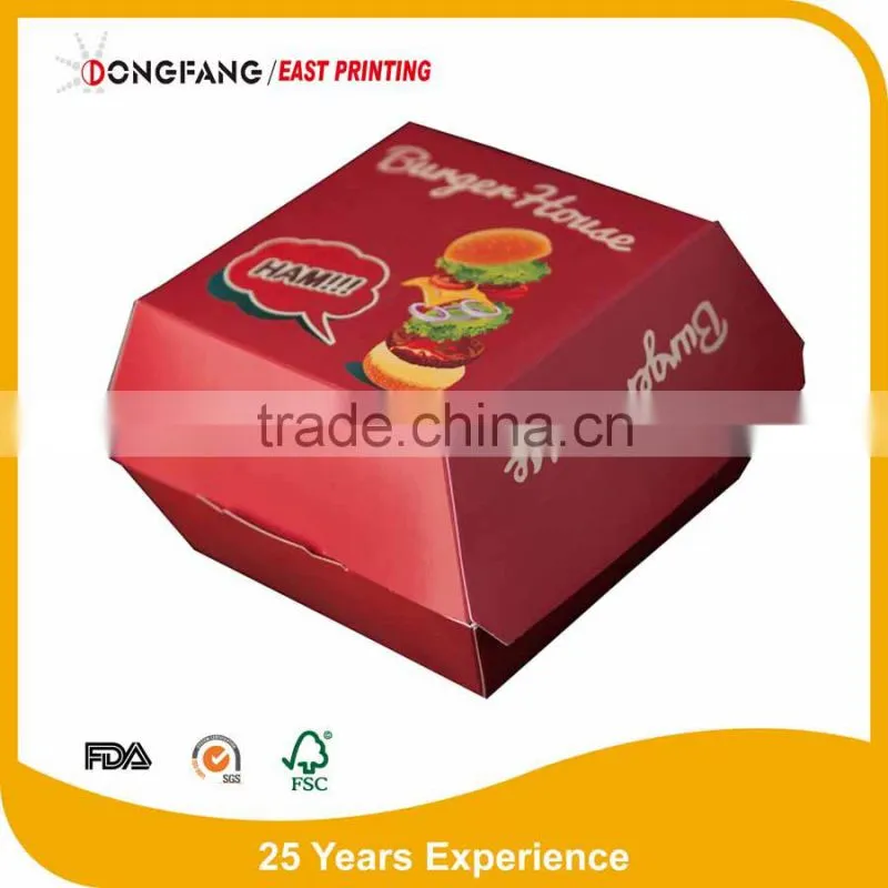disposable burger box