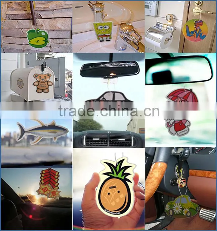 Paper air freshener for car