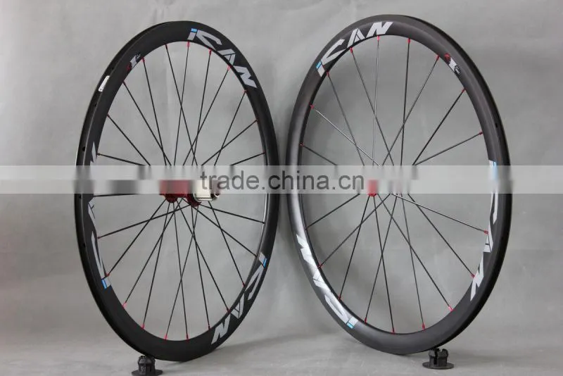 Super light carbon bicycle wheel clincher bike wheelset
