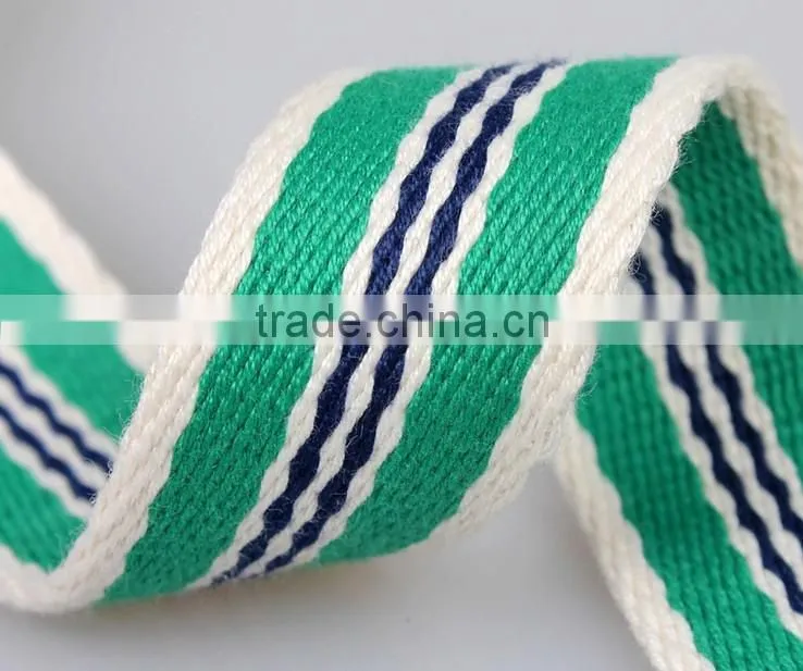 Webbing Wholesale,3.0cm Mulitcolor Polyester and Cotton Clip Color Webbing, Luggage Apparel Accessories Webbing